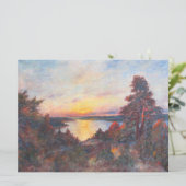 Zonsondergang aan de kust (door Kimon Loghi) Kaart (Staand voorkant)