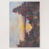 Zonsondergang aan de kust (door Kimon Loghi) Legpuzzel (Verticaal)