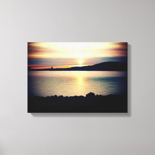Zonsondergang aan het Bovenmeer | Canvas Afdruk (Voorkant)