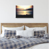 Zonsondergang aan het Bovenmeer | Canvas Afdruk (Insitu (Slaapkamer))