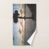Zonsondergang Aan Het Strand Bad Handdoek (Handdoek)
