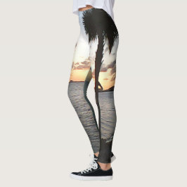 Zonsondergang Aan Het Strand Leggings