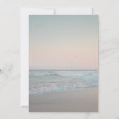 Zonsondergang aan het strand,Slingerende Lichtjes  Kaart (Achterkant)