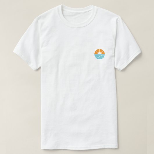 Zonsondergang Aan Het Strand T-Shirt (Design voorkant)