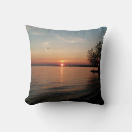 Zonsondergang aan Lake Ontario Kussen