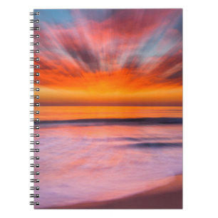 Zonsondergang abstract van Tamarack Beach Notitieboek