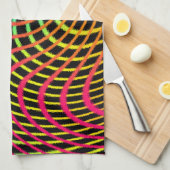 Zonsondergang Abstracte Artistieke Handdoek (Quarter Fold)