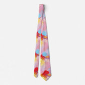 Zonsondergang Abstracte Kunst van ZMJ Stropdas (Achterkant)