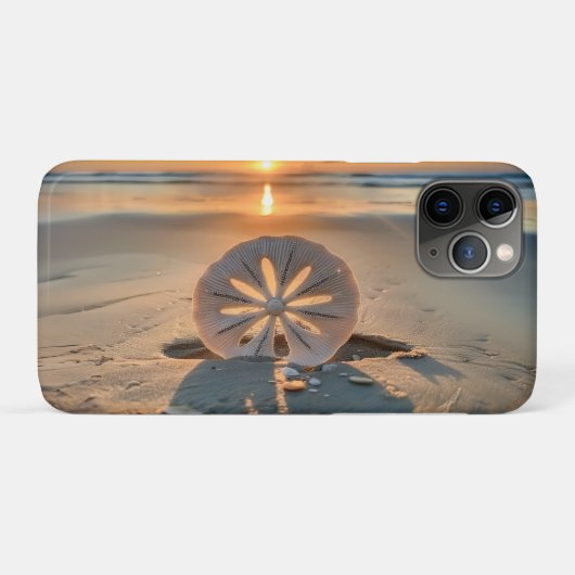 Zonsondergang achter de Zanddollar Case-Mate iPhone Case (Achterkant (horizontaal))