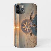 Zonsondergang achter de Zanddollar Case-Mate iPhone Case (Achterkant)