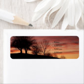 Zonsondergang Adresetiketten Etiket (Insitu)