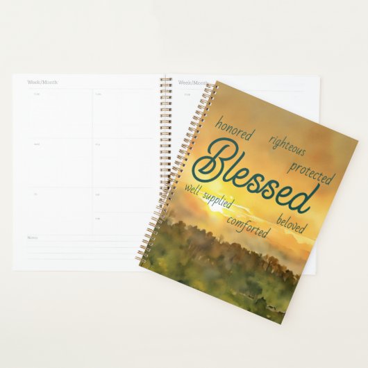 Zonsondergang Affirmaties Planner (Display)