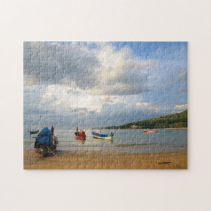 Zonsondergang. Andamanse Zee, Thailand Legpuzzel