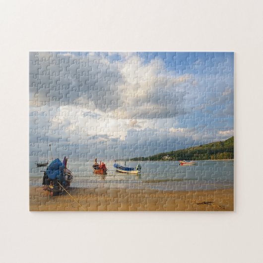 Zonsondergang. Andamanse Zee, Thailand Legpuzzel (Horizontaal)