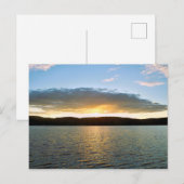 Zonsondergang ansichtkaart briefkaart (Voorkant / Achterkant)