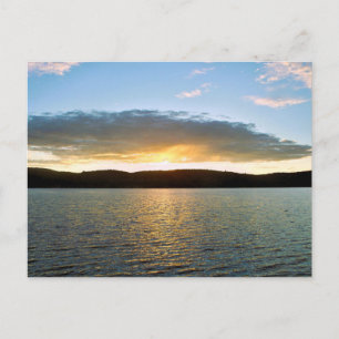 Zonsondergang ansichtkaart briefkaart