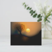 Zonsondergang ansichtkaart briefkaart (Staand voorkant)