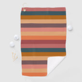 Zonsondergang Aquarel Strepen Golfhanddoek (Insitu)