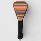 Zonsondergang Aquarel Strepen Golfheadcover (Voorkant)