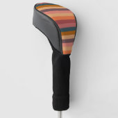 Zonsondergang Aquarel Strepen Golfheadcover (Schuin)