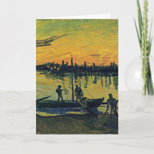 Zonsondergang Arles van Gogh - Trillende Gele Rivi Kaart