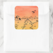 Zonsondergang Avonturenpad Sticker (Tas)