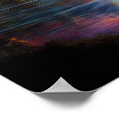 Zonsondergang Beauty in de Mountain Wilderness Poster (Hoek)