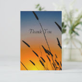 Zonsondergang Bedankkaart (Staand voorkant)