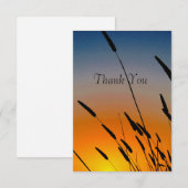 Zonsondergang Bedankkaart (Voorkant / Achterkant)