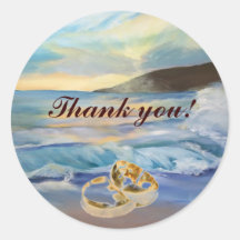 zonsondergang bedankt sticker