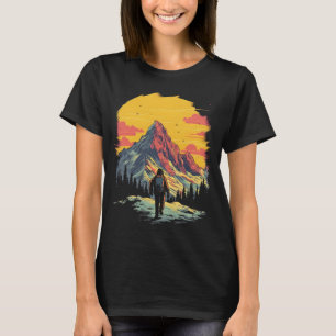 Zonsondergang Berg Wandelen Avontuur T-shirt