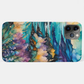Zonsondergang Berg Wildbloemen over water Case-Mate iPhone Case (Achterkant (horizontaal))