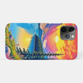 Zonsondergang Bergmeer Majesteit Kunst Case-Mate iPhone Case (Achterkant (horizontaal))
