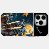 Zonsondergang beschilderd met wolven Case-Mate iPhone case (Achterkant (horizontaal))