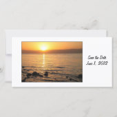 Zonsondergang Bewaar de Dag Fotokaart Save The Date (Voorkant)