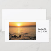 Zonsondergang Bewaar de Dag Fotokaart Save The Date (Voorkant / Achterkant)