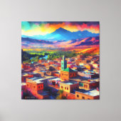 Zonsondergang bij Ait Melloul – Marokko Canvas Afdruk (Voorkant)