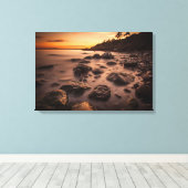 Zonsondergang bij Alby Canvas Afdruk (Insitu (Houten vloer))