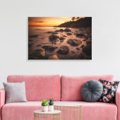 Zonsondergang bij Alby Canvas Afdruk (Insitu (Woonkamer))