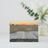 Zonsondergang bij Amarillo Texas Briefkaart (Staand voorkant)