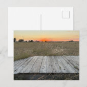 Zonsondergang bij Amarillo Texas Briefkaart (Voorkant / Achterkant)