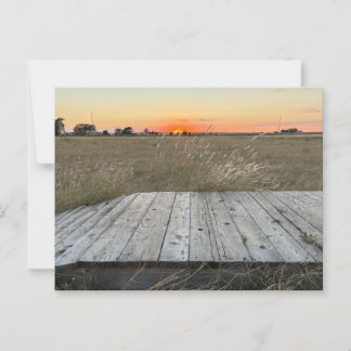 Zonsondergang bij Amarillo Texas Briefkaart