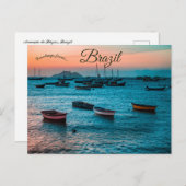 Zonsondergang bij Armação de Búzios Brazilië Briefkaart (Voorkant / Achterkant)