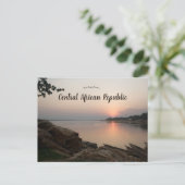 Zonsondergang bij Bangui Centraal-Afrikaanse Repub Briefkaart (Staand voorkant)
