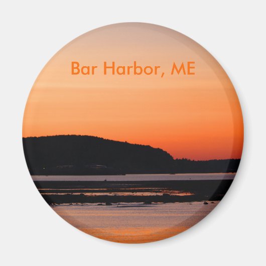 Zonsondergang bij Bar Harbor Magnet (Voorkant)