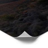 Zonsondergang bij Big Bend 24x16 Poster (Hoek)