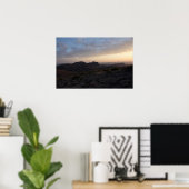 Zonsondergang bij Big Bend 24x16 Poster (Thuiskantoor)
