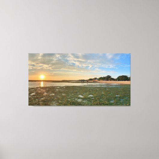 Zonsondergang bij Calatagan Canvas Afdruk (Voorkant)