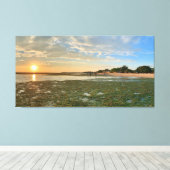 Zonsondergang bij Calatagan Canvas Afdruk (Insitu (Houten vloer))