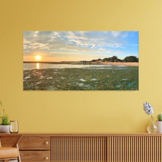 Zonsondergang bij Calatagan Canvas Afdruk (Insitu (Woonkamer))